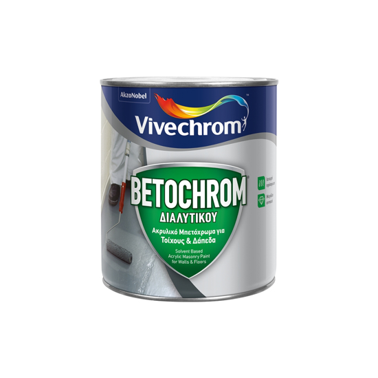 Εικόνα της Vivechrom Betochrom Διαλυτικού Ακρυλικό Τσιμεντόχρωμα Λευκό 3lt