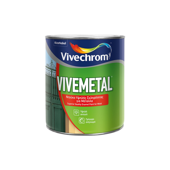 Εικόνα της Vivechrom Vivemetal Ντουκόχρωμα Διαλύτου Λευκό Γυαλιστερό
