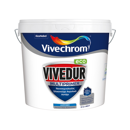 Εικόνα της Vivechrom Vivedur Multiprimer Eco Σιλικονούχο Ακρυλικό Αστάρι Νανοτεχνολογίας Άχρωμο