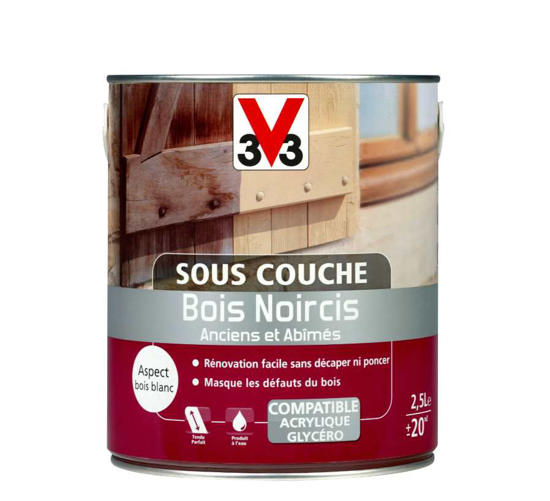 Εικόνα της 3v3 Sous-Couche Bois Noircis Καλυπτικό Αστάρι Νερού Ανανέωσης για Μαυρισμένο Ξύλο