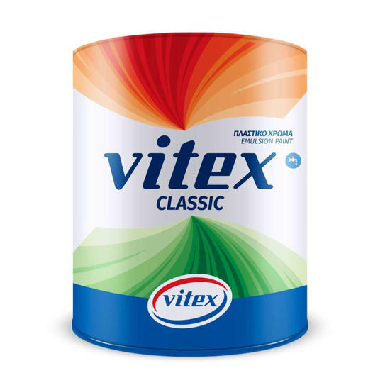 Εικόνα της Vitex Classic Πλαστικό Χρώμα Κορυφαίας Ποιότητας Λευκό Ματ