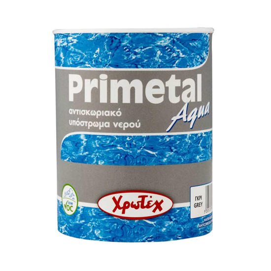 Εικόνα της Χρωτέχ Primetal Aqua Αντισκωριακό Αστάρι Νερού Γκρι