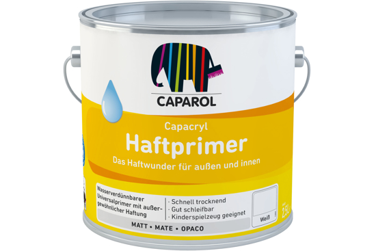 Εικόνα της Caparol Capacryl HaftPrimer Οικολογικό Ακρυλικό Αστάρι Νερού Λευκό Ματ