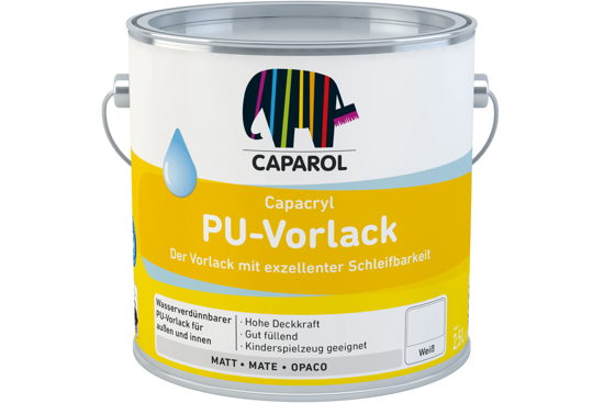 Εικόνα της Caparol Capacryl PU Vorlack Οικολογικό Υπόστρωμα Νερού Λευκό