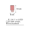 Εικόνα της CLOUDS PINK πρίζας νυκτός LED 0,3W (συμπεριλαμβάνεται)