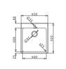 Εικόνα της Maidtec Νεροχύτης Ανοξείδωτος Inset Ledge (45x50,5) 1B