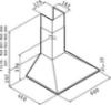 Εικόνα της Maidtec Basic Τετράγωνος Απορροφητήρας Καμινάδα 60cm Inox