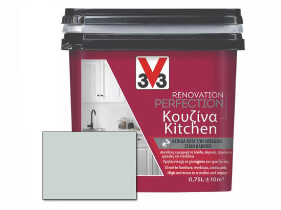 Εικόνα της V33 Χρώμα Ανακαίνισης Renovation Perfection Κουζίνας Soft Grey Satin
