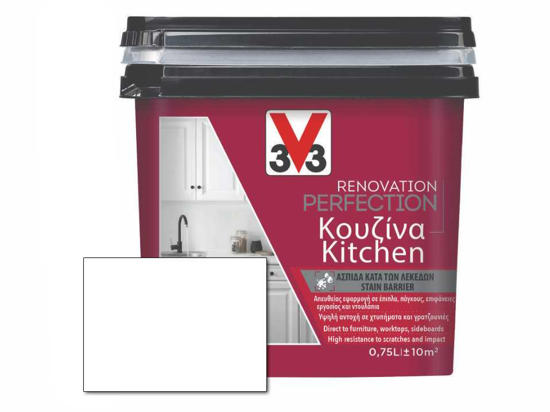 Εικόνα της V33 Χρώμα Ανακαίνισης Renovation Perfection Κουζίνας White Satin