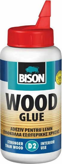 Εικόνα της Bison D2 Ξυλόκολλα Διάφανη 250gr