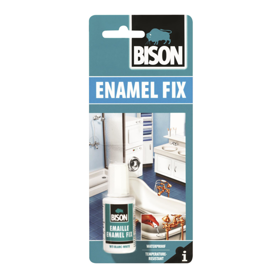 Εικόνα της Bison Επισκευής Enamel Fix Υγρό Κόλλας/Σμάλτο Επιδιόρθωσης Υψηλής Θερμοκρασίας Λευκή 20ml