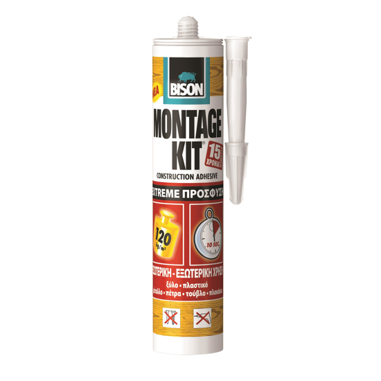 Εικόνα της Bison Montage Kit Extreme Μονταζόκολλα 310ml