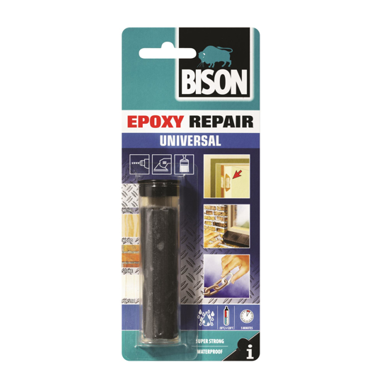 Εικόνα της Bison Repair Universal Εποξική Στικ Ξυλόκολλας 2 Συστατικών Γκρι 75ml