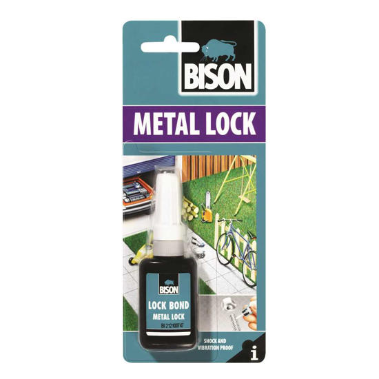 Εικόνα της Bison Metal Lock Κόλλα Σπειρωμάτων Μπλε 10ml