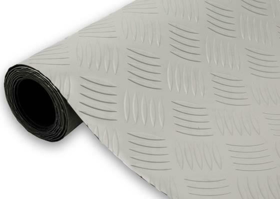 Εικόνα της WonderFloor Πλαστικό Δάπεδο Λαμαρίνα 1mm Light Grey 2μετρο (60m² το ρολλό)