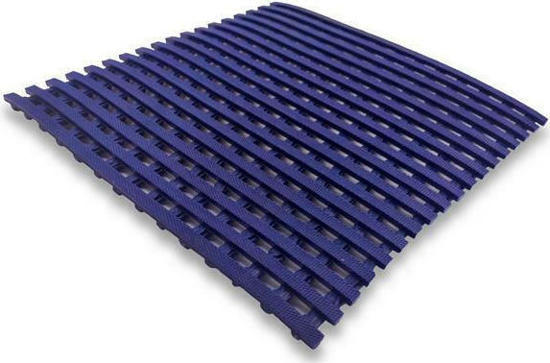 Εικόνα της WonderFloor Πλαστικό Δάπεδο Σχάρα Anti-Slip Ματ 10mm Blue 1.17m Ρολό