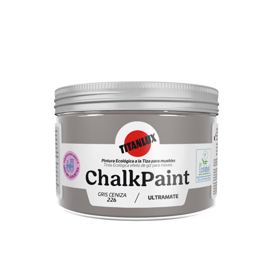 Εικόνα της Titanlux Chalk Paint Χρώμα Κιμωλίας 226 Rock n Roll Gris