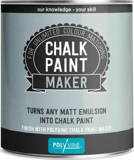 Εικόνα της Polyvine Chalk Paint Maker Μετατροπέας Απλών Χρωμάτων Ματ σε Χρώμα Κιμωλίας Διάφανο 500ml