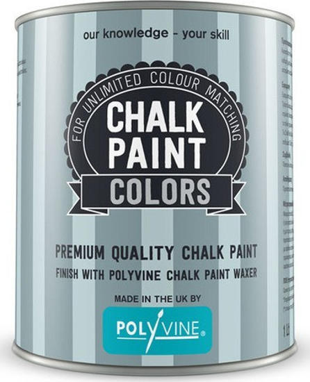 Εικόνα της Polyvine Chalk Paint Base Μετατροπέας Aπλών Xρωμάτων Mατ σε Xρώμα Kιμωλίας