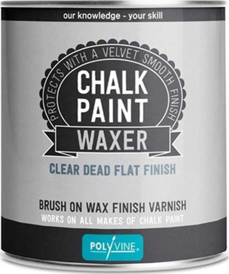 Εικόνα της Polyvine Chalk Paint Waxer Κερί για Χρώμα Κιμωλίας Clear Dead Flat Διάφανο