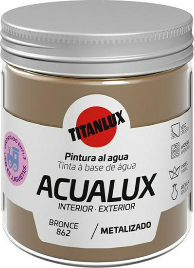 Εικόνα της Titanlux Acualux Metalizado Χρώμα Μεταλλικών Αποχρώσεων 862 Μπρονζέ Bronce Σατινέ