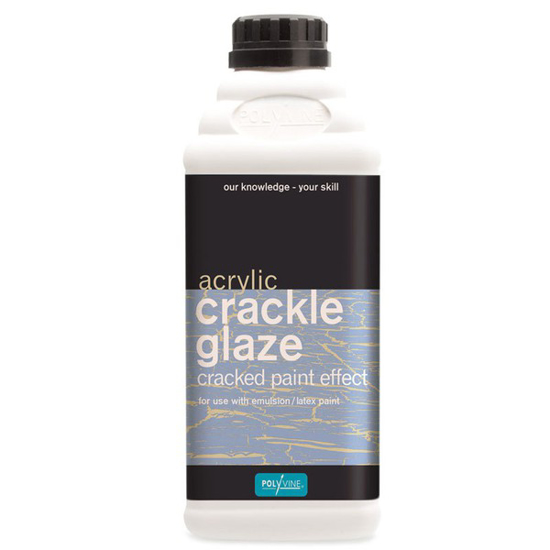 Εικόνα της Polyvine Crackle Glaze Γαλάκτωμα κρακελέ νερού για εφέ κρακελαρίσματος Διάφανο