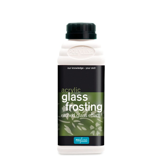Εικόνα της Polyvine Glass Frosting Υγρό Χρώμα Χειροτεχνίας Διάφανο για Γυαλί Βερνίκι Αμμοβολής