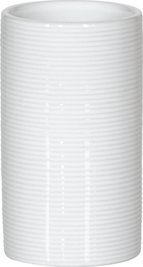 Εικόνα της Spirella Tube Ribbed Ποτήρι - 18230 White