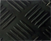 Εικόνα της NewPlan Δάπεδο Καουτσούκ 9005 3mm Checker Λαμαρίνα 1,5μέτρο (12m² το ρολλό)