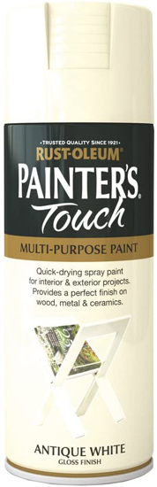 Εικόνα της RustOleum Painter's Touch Σπρέι Antique White Γυαλιστερό 400ml