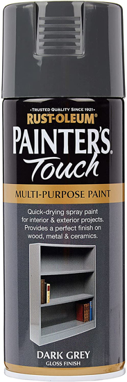 Εικόνα της RustOleum Painter's Touch Σπρέι Dark Grey Γυαλιστερό 400ml