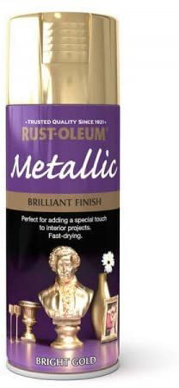 Εικόνα της Rust-Oleum Σπρέι Βαφής Metallic Brilliant Finish με Μεταλλικό Εφέ Χρυσό 400ml