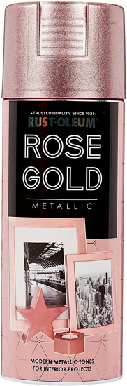 Εικόνα της RustOleum Σπρέι Βαφής με Μεταλλικό Εφέ Metallic Rose Gold 400ml