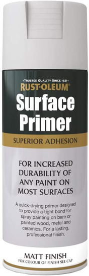 Εικόνα της Rustoleum Σπρέι Αστάρι Surface Primer με Ματ Εφέ Γκρι Ματ 400ml