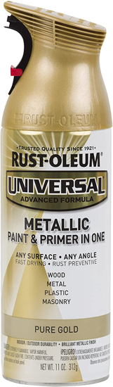 Εικόνα της Rust-Oleum Σπρέι Βαφής Universal All-Surface για Όλες τις Επιφάνειες Pure Gold Metallic 400ml