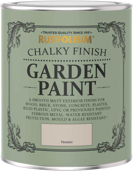 Εικόνα της Rust-Oleum Chalky Garden Furniture Paint Χρώμα Κιμωλίας Hessian Matt 750ml