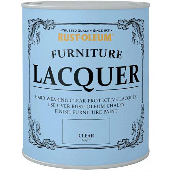 Εικόνα της Rust-Oleum Furniture Lacquer Paint Clear Ματ 750ml