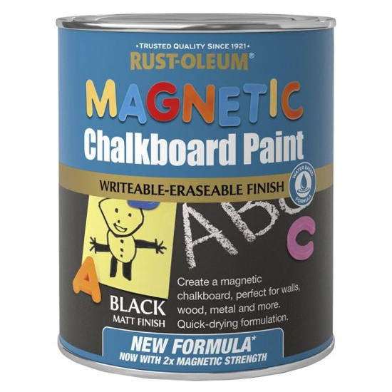 Picture of Χρώμα Μαγνητικού Μαυροπίνακα  Magnetic Chalkboard Μαύρος Ματ 750ml