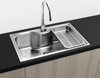 Εικόνα της BL 627 Ένθετος Νεροχύτης 80x50cm Inox Σατινέ