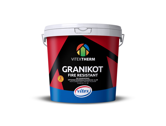 Εικόνα της Vitextherm Granikot Fire Resistant Λευκός Ακρυλικός Μη Αναφλέξιμος Σοβάς