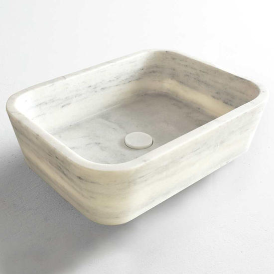 Εικόνα της GAIA 50x38 H.14 FOSSIL CARRARA BIANCO