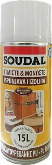 Εικόνα της Αφρός πολυουρεθάνης ενός συστατικού 300ml χειρός Soudafoam 1k Soudal 300ml X 12TEM (KOYTA)