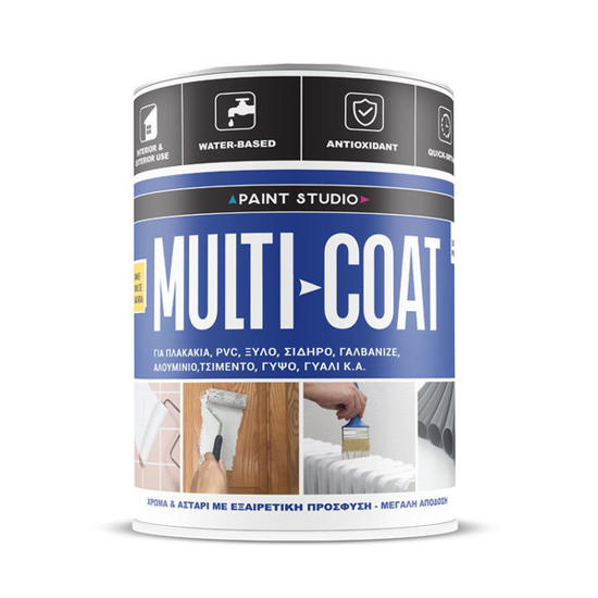 Εικόνα της Paint Studio Monto Multi-Coat Λευκό Αστάρι και Χρώμα Κατάλληλο για Δομικά Υλικά / Μέταλλο / Ξύλο 0.75lt