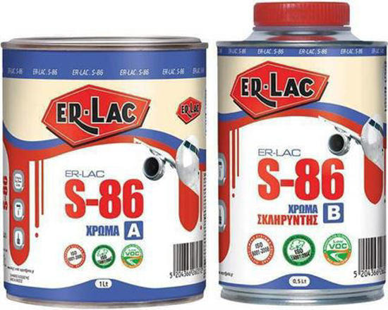Εικόνα της Er-Lac S-86 Εποξειδικό Χρώμα Πολυουρεθάνης 2 Συστατικών Γυαλιστερό Λεύκο