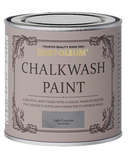 Εικόνα της Rust-Oleum Chalkwash Wall Paint Χρώμα Κιμωλίας για Τοίχο Light Concrete Matt 1lt