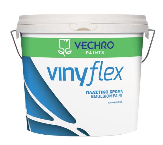 Εικόνα της Vechro Vinyflex Πλαστικό Ματ Xρώμα Εσωτερικής Χρήσης 9L