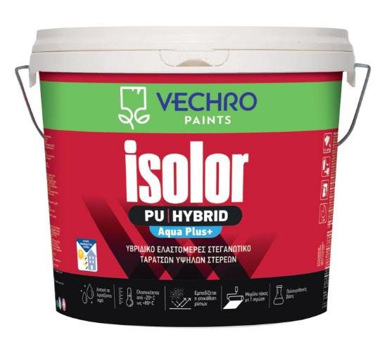 Εικόνα της Vechro Isolor PU Hybrid Aqua Plus Υβριδικό Ελαστομερές Στεγανωτικό Ταρατσών Υψηλών Στερεών Κεραμιδί