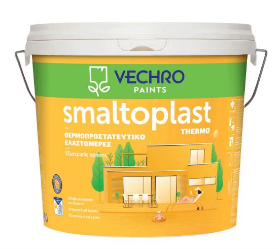 Εικόνα της Vechro Smaltoplast Thermo Θερμοπροστατευτικό Ελαστομερές 100% Ακρυλικό Χρώμα Εξωτερικών Επιφανειών