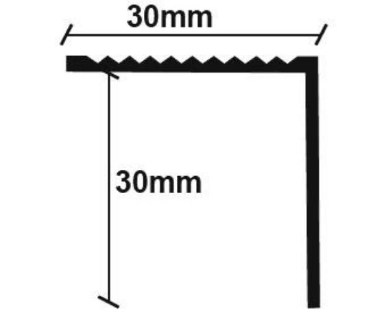 Εικόνα της NewPlan Προφίλ Laminate Γωνία  Χρυσό  30Χ30Χ2750mm