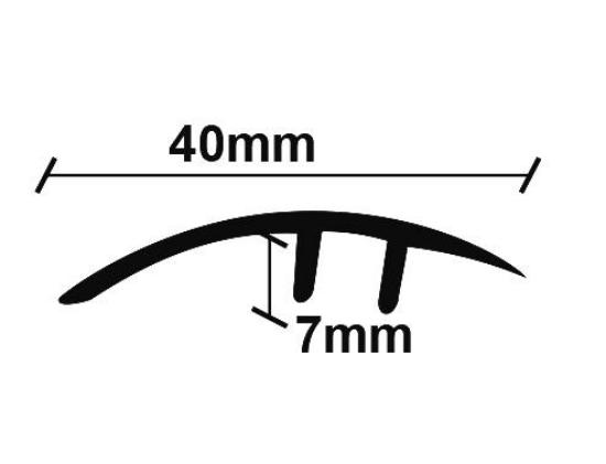 Εικόνα της NewPlan Προφίλ Laminate Ανισόπεδο Χρυσό  40Χ2750mm